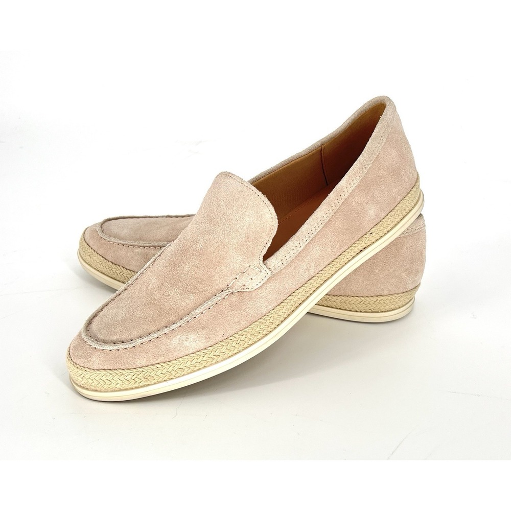 Women's Marc Fisher Cream Suede Loafers Shoes Sz 8.5 Ivory